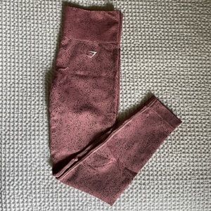 Gymshark Adapt Fleck Seamless leggings, pink, medium